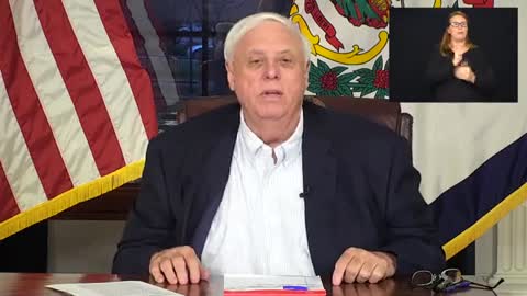 West Virginia Gov. Jim Justice Holds COVID-19 Press Briefing Amidst Nationwide Omicron Rise`