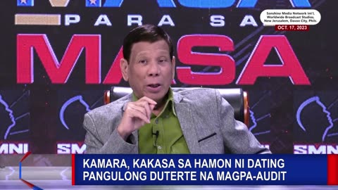 Kamara, kakasa sa hamon ni dating Pangulong Duterte na magpa-audit