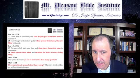 Mt. Pleasant Bible Institute (05/02/22)- Matthew 6:25-30