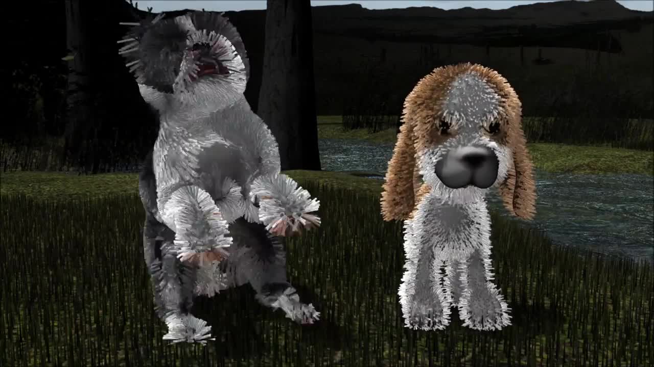 bowwow, sad toy dogs