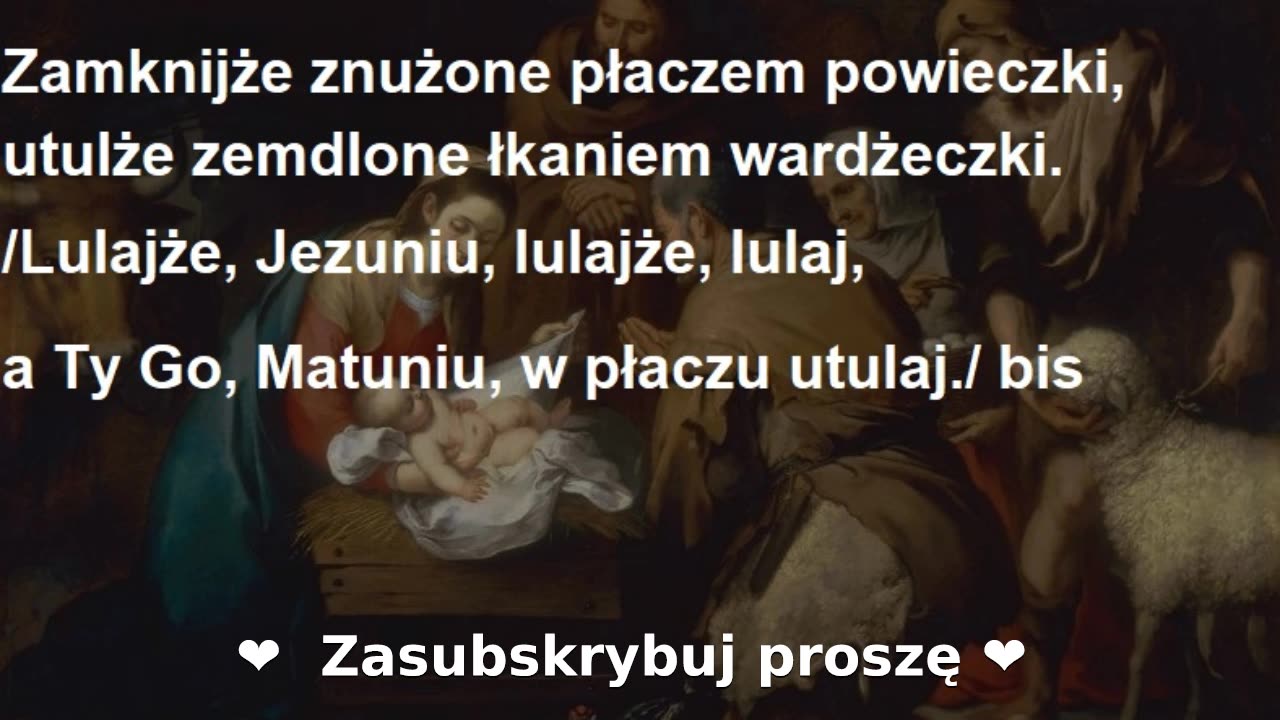 Lulajże, Jezuniu - kolęda z tekstem do wspólnego śpiewania