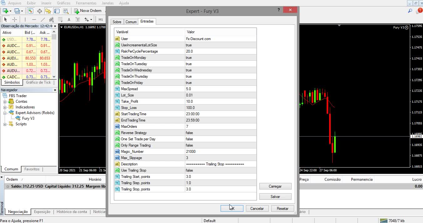 Free Robot Fury V3 - Forex