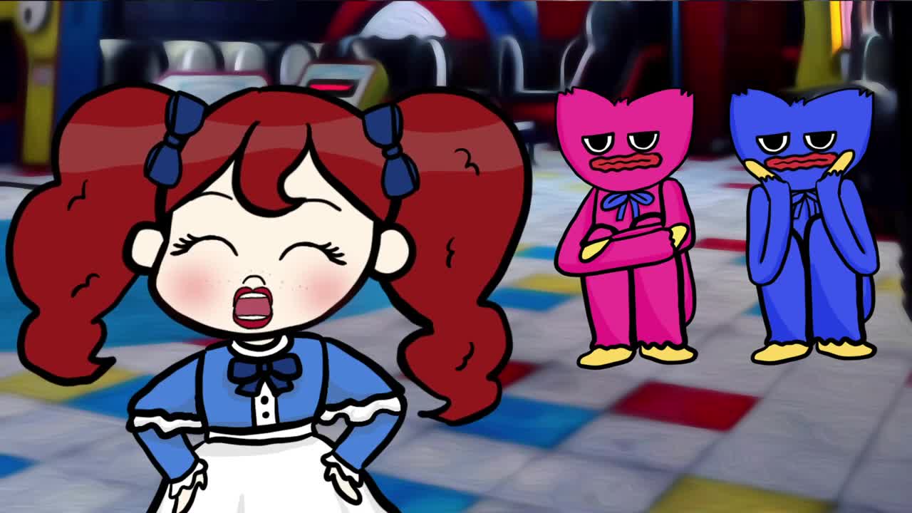 Poppy the Boss (Poppy Playtime Animation) cute huggy , kisst missy wanna live