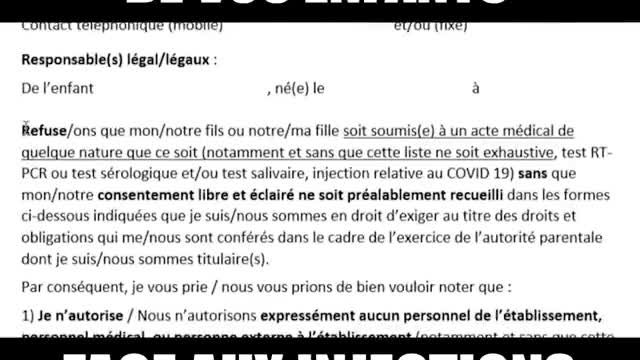 DOCUMENTS POUR DÉFENDRE LES DROITS DE VOS ENFANTS