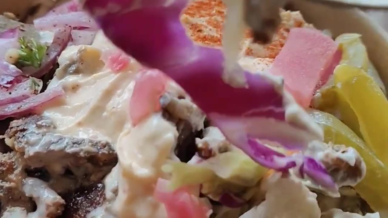 Shelby's #Shawarma with a special decoration, seems popular among young people
