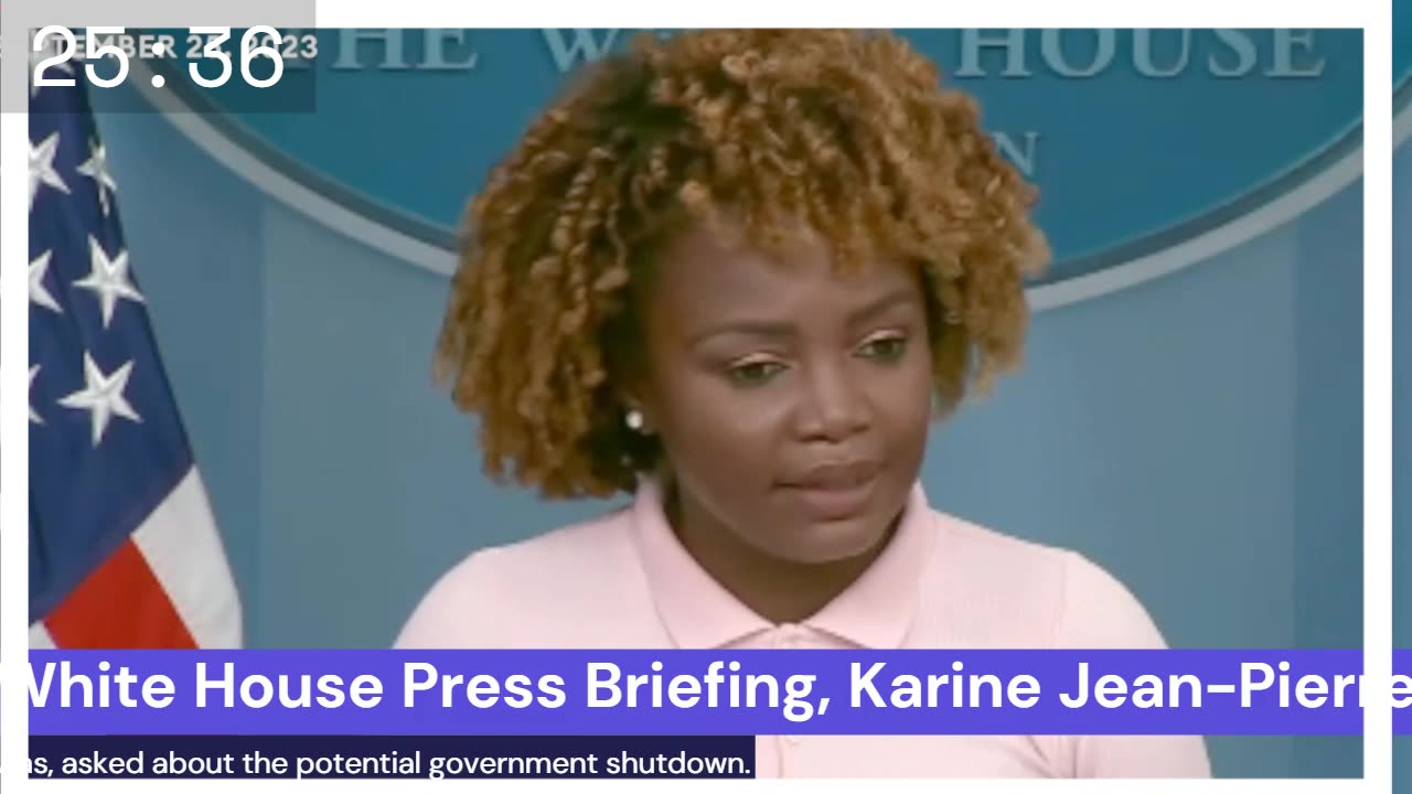 Karine Jean-Pierre Blames GOP For Shutdown Despite Polls