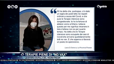Terapie intensive sature, falso - Byoblu24 29.11.2021