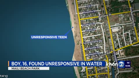 Teen found unresponsive in Maili waters