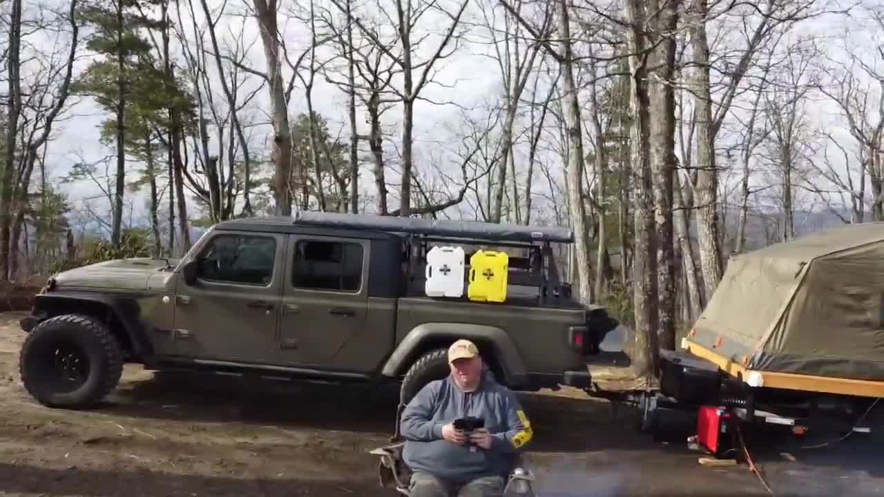 Drone footage from Old NC 105. Short Camping trip before the snow came down