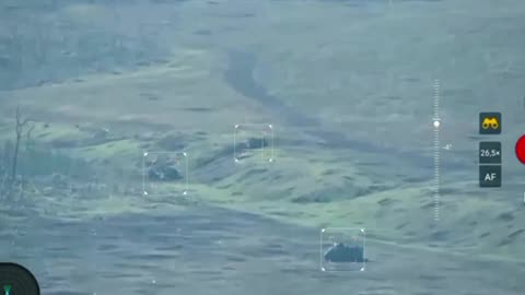 Battered Ukrainian armor near Andreevka on the Bakhmut direction.