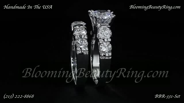 Engagement Ring And Wedding Set BBR-331 Set