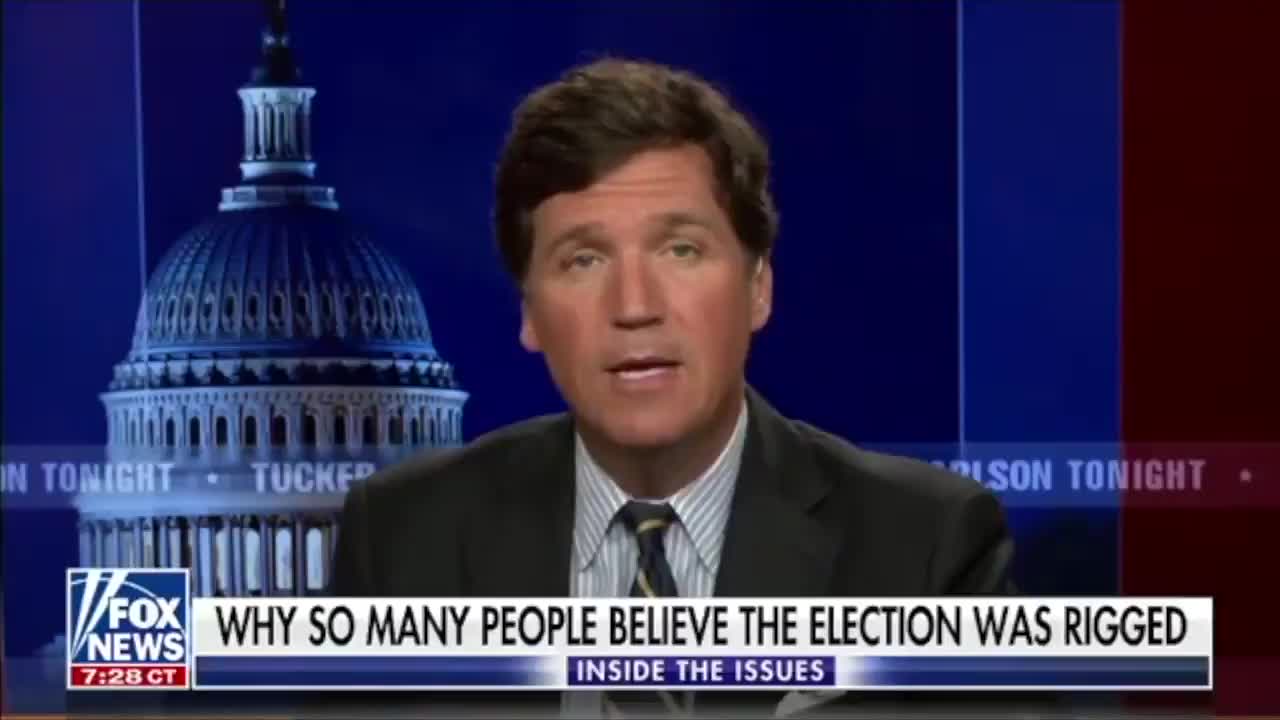 Tucker Reading a tweeted on Why So Many Trump Supporters Have Questions About The 2020 Election