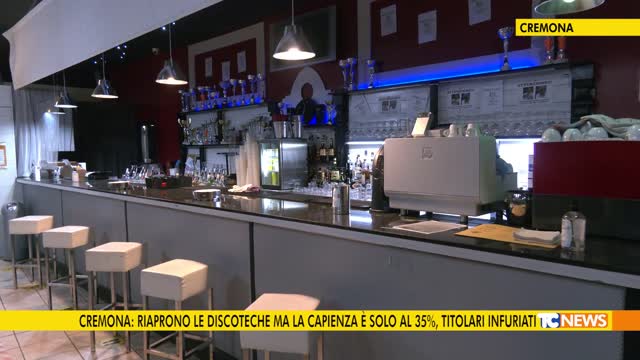 Cremona, riaprono le discoteche ma la capienza è solo al 35%, titolari infuriati