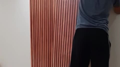 DECORATION WITH WALLPAPER -RIPPED PANEL