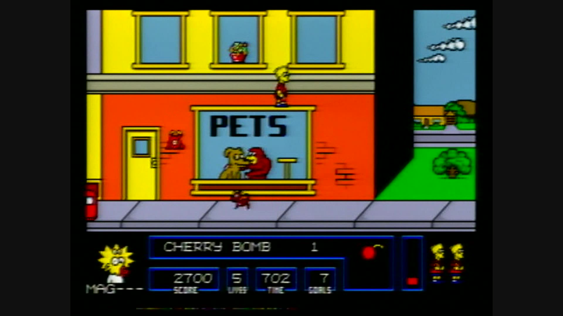 Simpsons Rumble Straight Edge Game Room - The Simpsons Bart vs. The Space Mutants (Genesis)