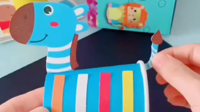 cute little zebra,only need paper cups