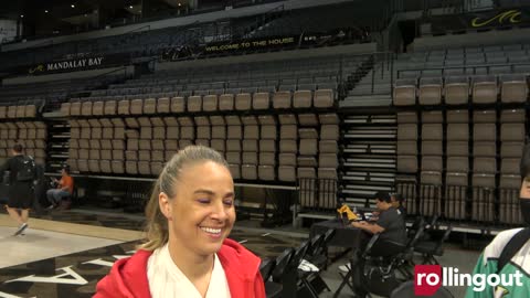 The fun of a Las Vegas Aces practice