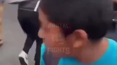 Father Breaks Up Girl Fight