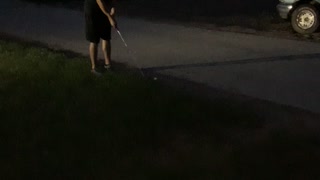 Redneck golf practice