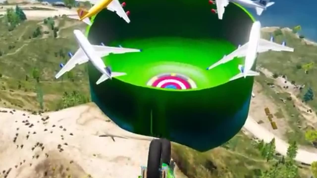 GTA V Dangerous stunt in mountain