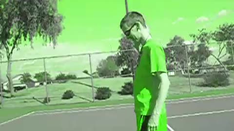 Nick falls on Greg