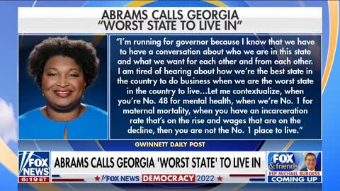 Stacey Abrams Lets Her Mask Slip, Lets Every on Know How She Really Feels About Her State