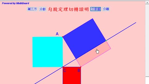 勾股定理移切轉證明（Graphical Proof2）