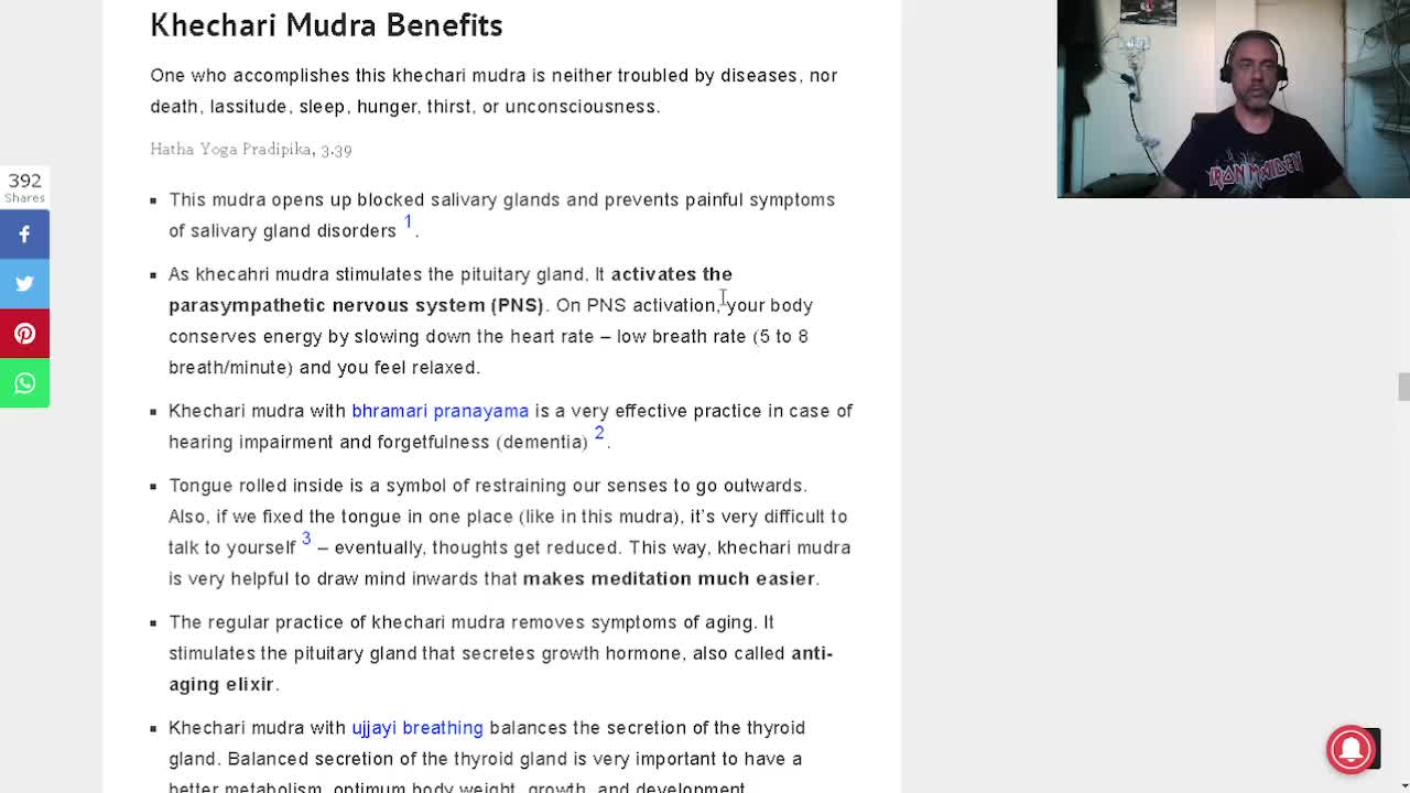 Improving my life - Day 4 - Kechari Mudra