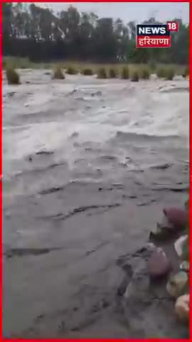 #Shorts | ਮੀਂਹ ਦੇ ਪਾਣੀ 'ਚ ਫਸ ਗਈ ਬੱਸ, ਫਿਰ ਦੇਖੋ | Heavy Rain in Hoshiarpur | Bus Stuck | N18S