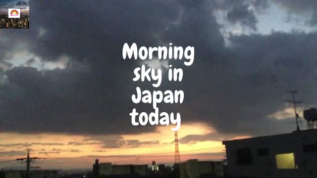 Unbelievable morning view taken from my window this morning in Japan #shorts