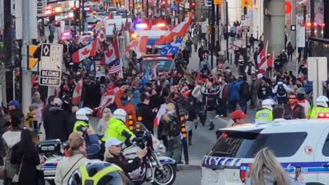 Huge protests break out in Ottawa