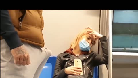 Funny metro train prank
