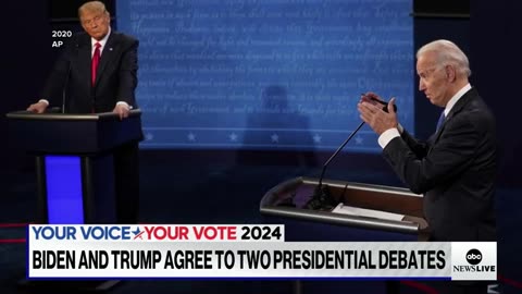 Biden challenges Trump to 2 presidential debates ABC News