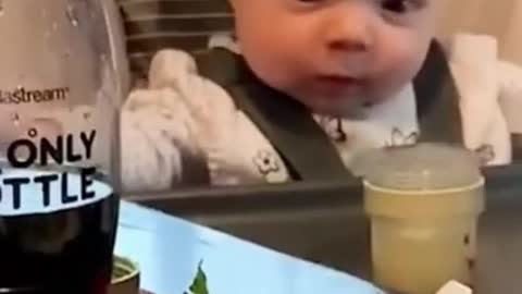 Funny Baby eating