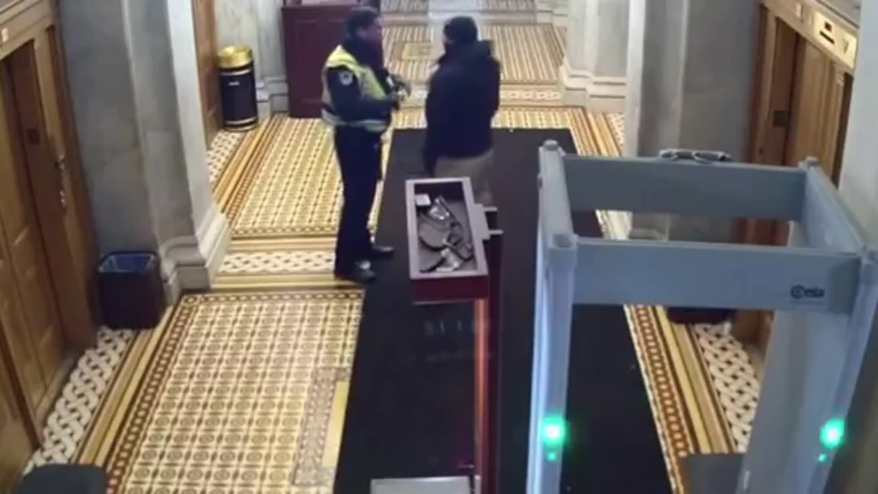 J6 Footage: Capitol Police Cuff, Uncuff, and Fist Bump Protestor