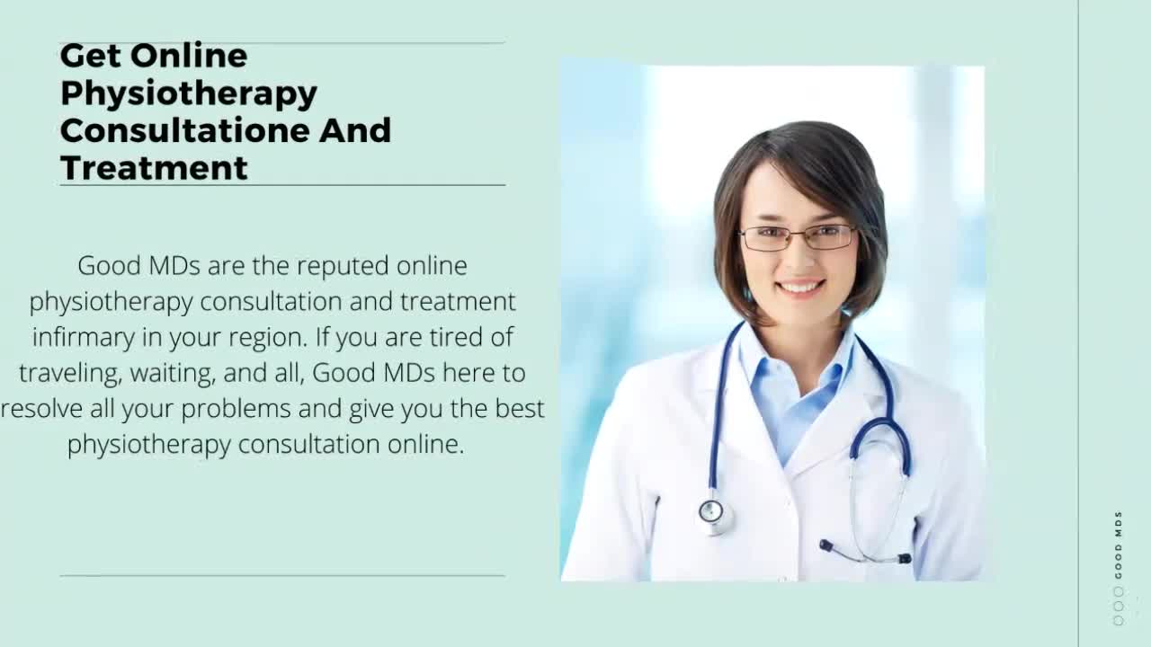 Best Online Physiotherapy Consultation- GoodMds