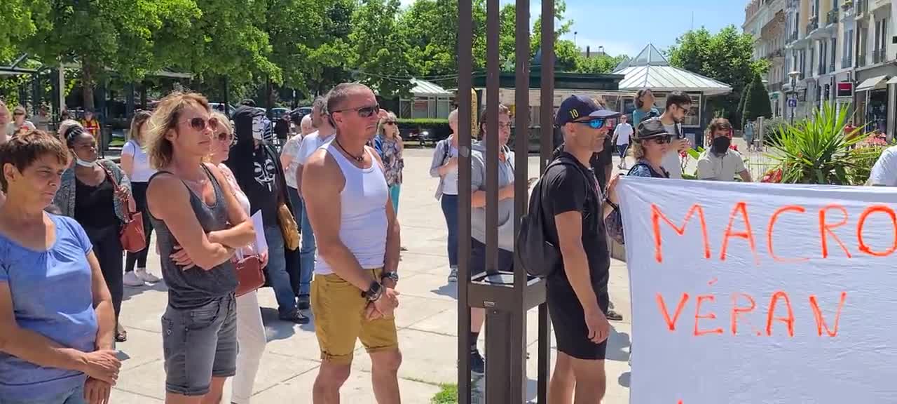 Manifestation Thonon-les-bains le 18 07 2021