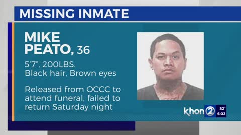 OCCC inmate fails to return from funeral