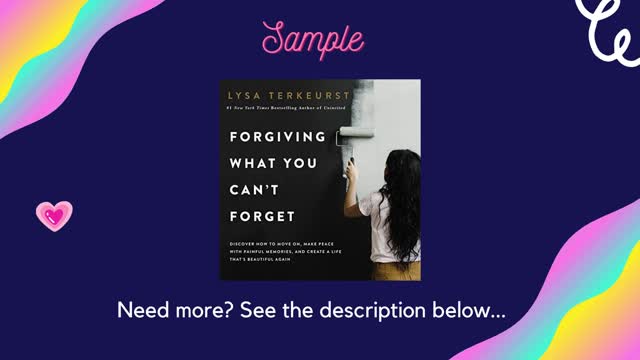 Book Recommendations | Forgiving What You Can't Forget | Self Help