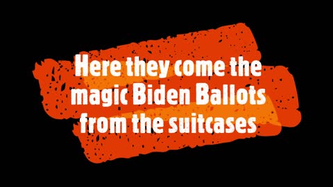 More Evidence Of Illegal Voting Piles Up - Magic Ballots for Biden from a suitcase