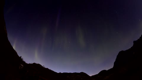 Watch moments of beautiful aurora