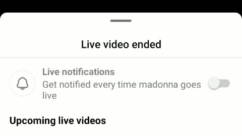 Madonna Instagram live 11/6/23