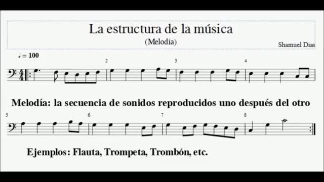 Estructura de la música: melodía, armonía y ritmo
