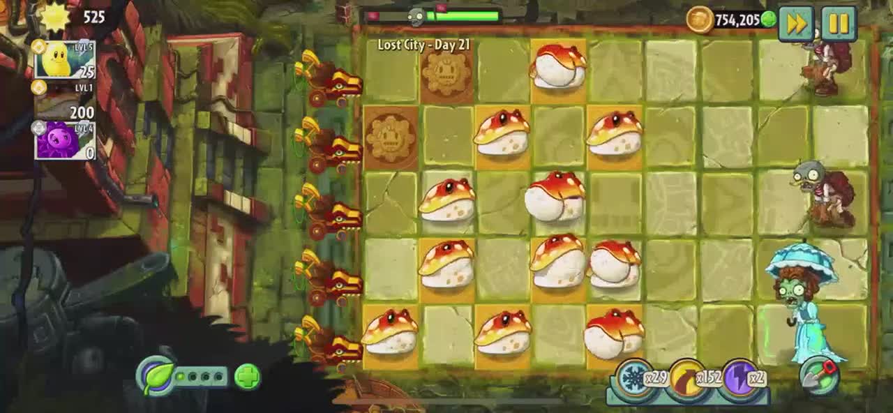 Plants vs Zombies 2 Lost City - Day 21