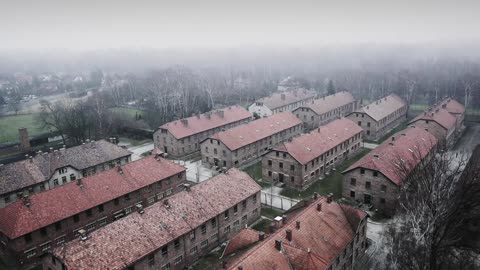 Auschwitz: Drone video of Nazi concentration camp