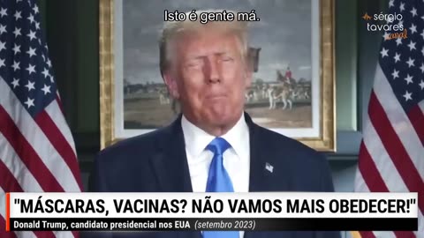 Trump sobre volta de vacinas!