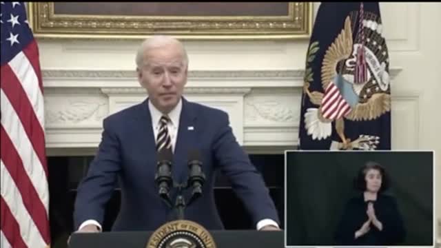 President Biden comments on the coronavirus and predicts over 600K americans will die through