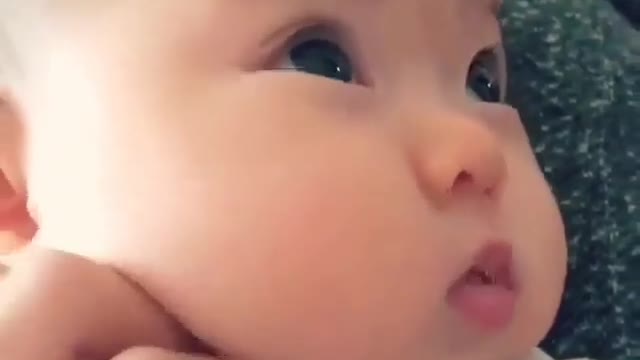 The lovely baby, angry and ignored me.