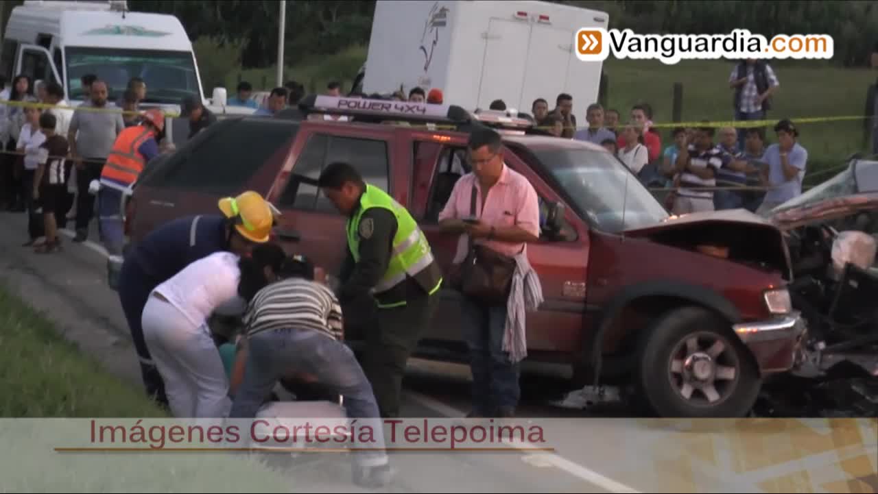 Accidente vía a Bogotá