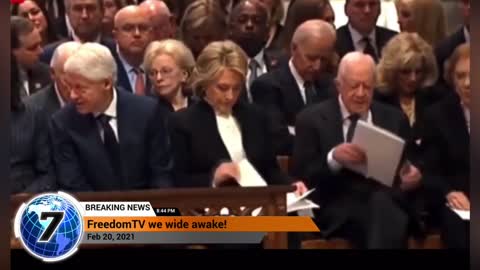 Death note envelopes at George Bush Sr’s funeral